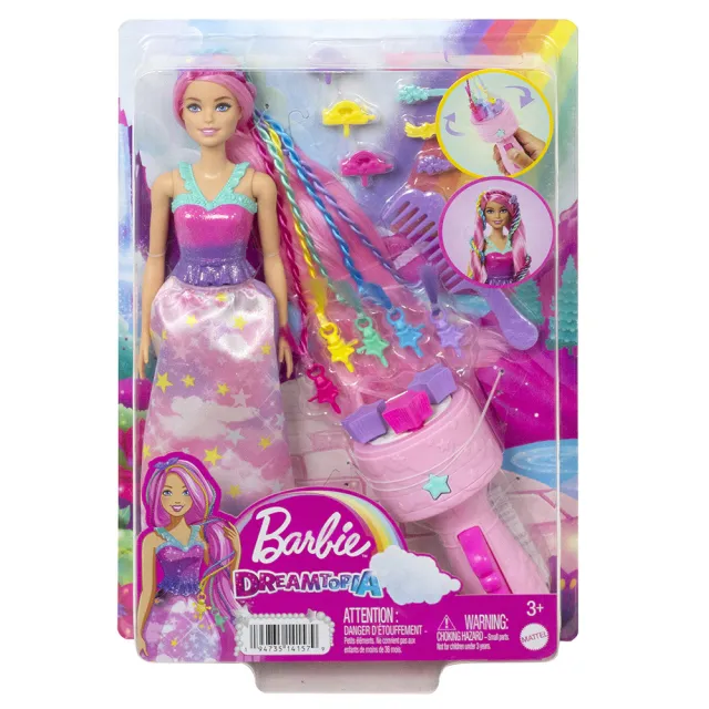 【Barbie 芭比】夢托邦轉轉髮型遊戲組