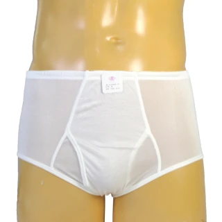 賽凡絲純蠶絲品味型男蠶絲內褲(白色2件組)