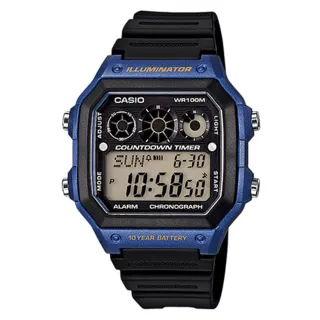 【CASIO】十年電池數位錶(AE-1300WH-2A)