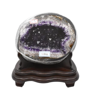 【鑫運來】頂級5A烏拉圭錢袋子聚寶盆紫水晶洞S7(重約5-6kg 紫晶洞)