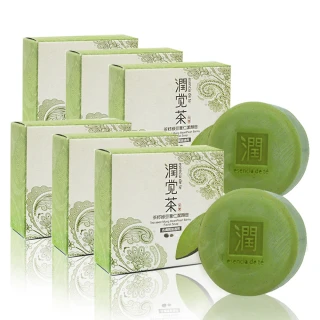 【茶寶 潤覺茶】茶籽綠豆薏仁潔顏皂(6入)
