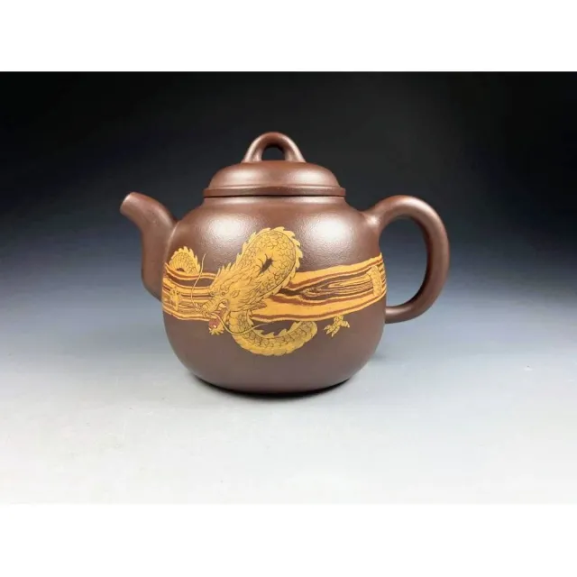 創藝工坊】絞泥祥龍壺國家工藝美術師史美萍(280cc 紫砂正品宜興紫砂壺