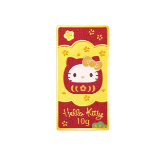 【Just Gold 鎮金店】Hello Kitty 開運達摩金條 10g