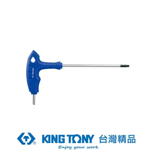 【KING TONY 金統立】L把六角星型中孔扳手T30H(KT116330R)