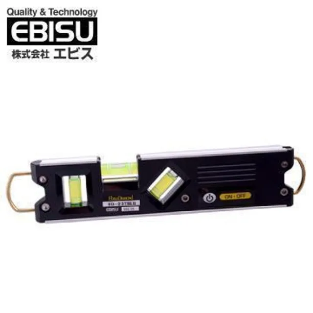 【EBISU 惠百施】雙吊掛強磁水平尺 3泡+LED(ED-23TBL)