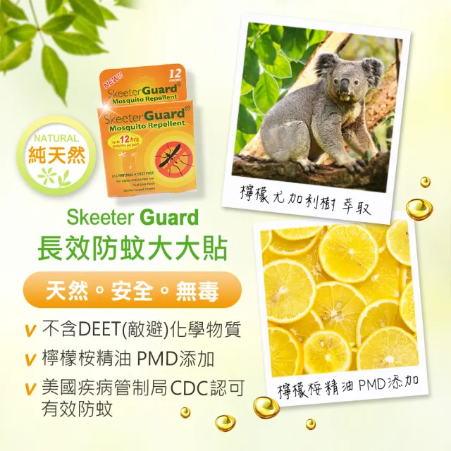 【Skeeter Guard】長效防蚊貼片 驅蚊貼片 防蚊貼 買一送一(一入30片)