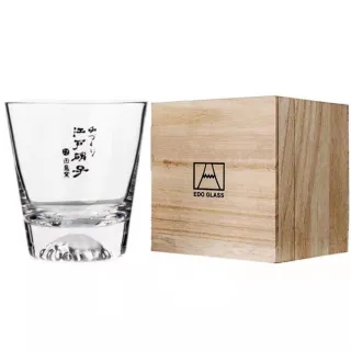 【田島硝子】手工吹製富士山杯 威士忌杯(手工吹製 富士山杯  精緻桐木盒)