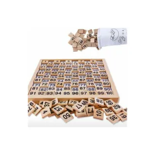 【子玄】木製蒙特梭利教具1-100數字板(數字版)