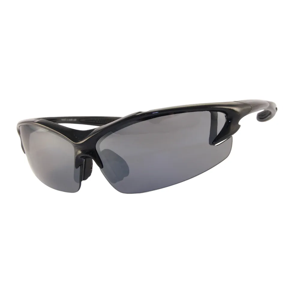 【MOLA 摩拉】運動太陽眼鏡墨鏡男女UV400防紫外線 超輕量自行車跑步高爾夫棒球(Max-bl)