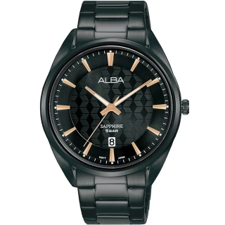 【ALBA】雅柏 簡約幾何時尚手錶-41mm 新年禮物(VJ42-X303K/AS9P51X1)