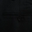 【Emilio Valentino 范倫提諾】經典條紋平面西裝褲(黑)