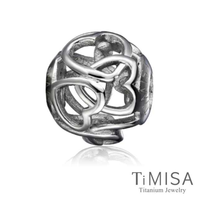 【TiMISA】心心相印 純鈦飾品 串珠