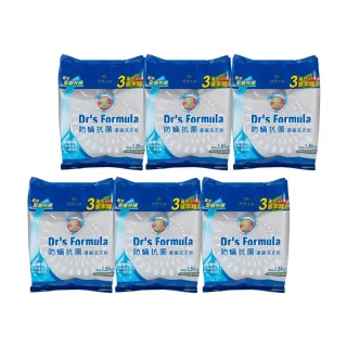 【台塑生醫 Dr’s Formula】複方升級-防蹣抗菌濃縮洗衣粉補充包(1.5kg*6包入)