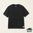 【Roots】Roots男裝-城市悠遊系列 經典LOGO有機棉短袖T恤(黑色)