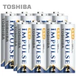 【日本製TOSHIBA】IMPULSE高容量低自放電電池(2450mAh+900mAh 3號8入+4號8入)