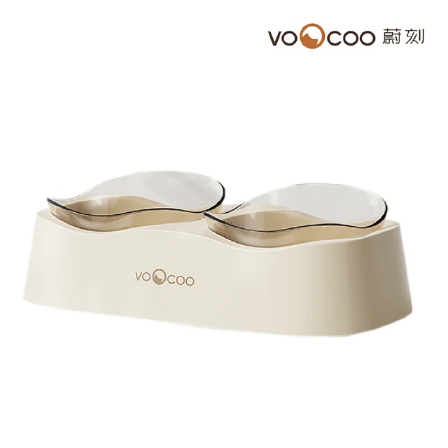 VOOCOO 蔚刻 VOOCOO蔚刻 波浪餵食雙碗(寵物碗 寵物雙碗 貓狗通用)