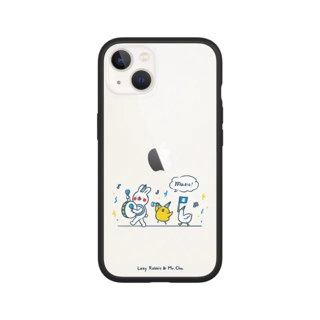 【RHINOSHIELD 犀牛盾】iPhone X/Xs/XR/Xs Max系列 Mod NX手機殼/懶散兔與啾先生-music!(懶散兔與啾先生)