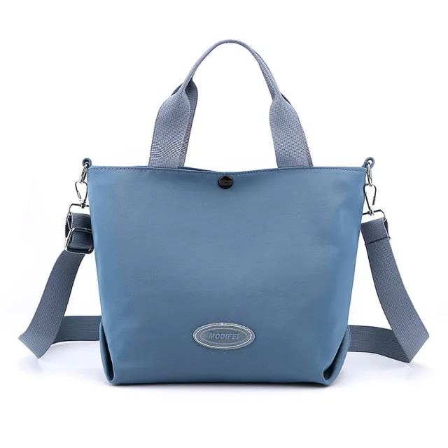 【Abigail】新款斜背包手提包側肩包托特包防水包購物包6914(藍色)