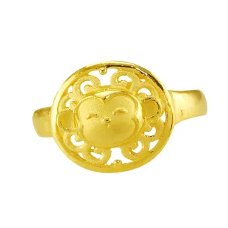 【甜蜜約定2sweet-FR6310】純金金飾猴年系列戒指-約重1.23錢(猴年)