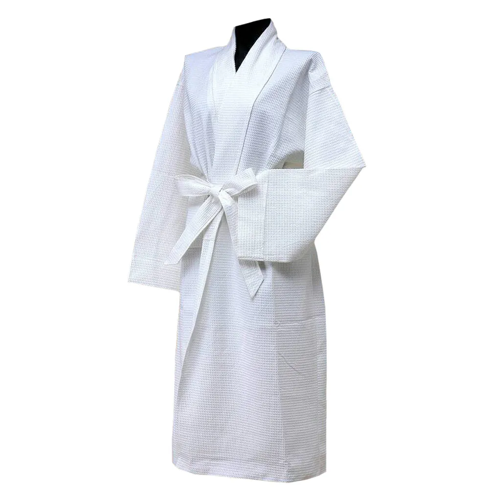 【法式寢飾花季】純品良織-高質感簡約時尚華菱格浴袍