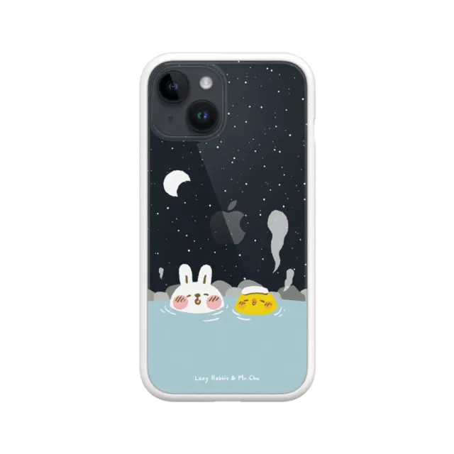 【RHINOSHIELD 犀牛盾】iPhone 12 mini/12 Pro/Max Mod NX手機殼/懶散兔與啾先生-泡溫泉(懶散兔與啾先生)