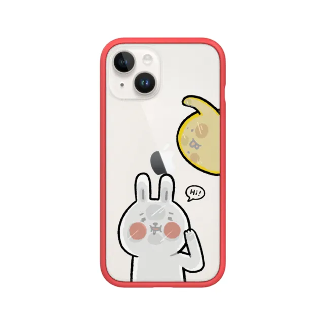 【RHINOSHIELD 犀牛盾】iPhone 11/11 Pro/Max Mod NX手機殼/懶散兔與啾先生-貼玻璃(懶散兔與啾先生)