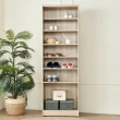 【H&D 東稻家居】索羅門橡木色7格鞋櫃-DIY自行組裝(七層櫃 櫃子 鞋櫃 櫃)