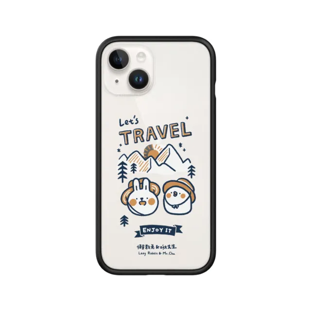 【RHINOSHIELD 犀牛盾】iPhone 14/Plus/14 Pro/Max Mod NX手機殼/Let”s travel(懶散兔與啾先生)