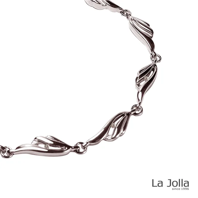 【La Jolla】夢想之翼 純鈦鍺手鍊(銀色)