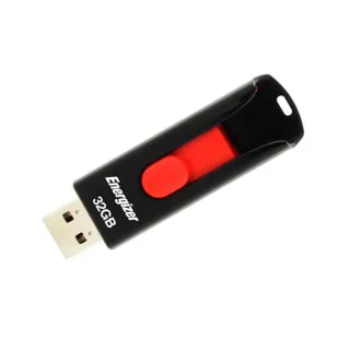 【Energizer 勁量】32GB Classic Slider 經典滑蓋隨身碟(黑紅色)