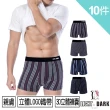 【LIGHT & DARK零著感】-10件-涼感-零著感3D氣艙平口褲(買5送5超值10件組)