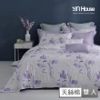 【IN-HOUSE】400織紗天絲棉兩用被床包組-堇色染花(雙人)