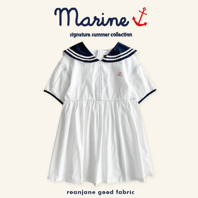【Roan Jane】經典海軍水手領白洋裝(TM2304-391)