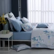 【IN-HOUSE】400織紗天絲棉薄被套床包組-蒼藍染花(雙人)