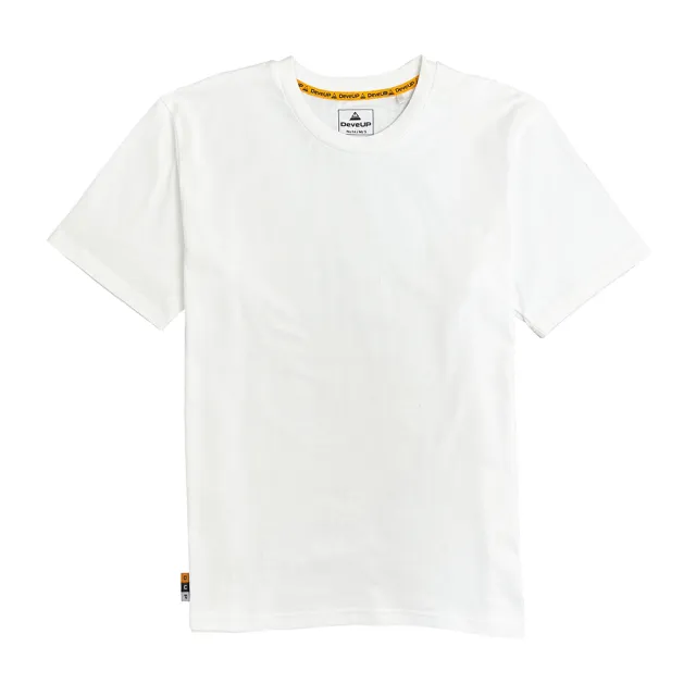 【DeveUP】『DeveUP』棉質厚圓領素TEE(產品編號 : D01403 簡潔白)