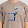 【JOHN HENRY】Shyoctopus落肩短袖T恤-灰色