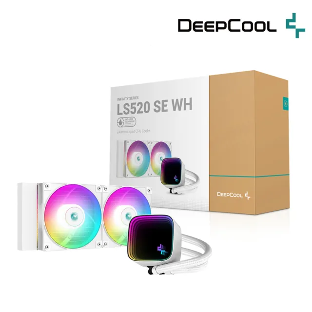 【DeepCool】九州風神 LS520 SE WH CPU一體式240水冷散熱器