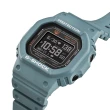 【CASIO 卡西歐】G-SHOCK 心率偵測 藍牙 太陽能電力 湖水藍 經典方型 運動系列 DW-H5600-2_44.5mm