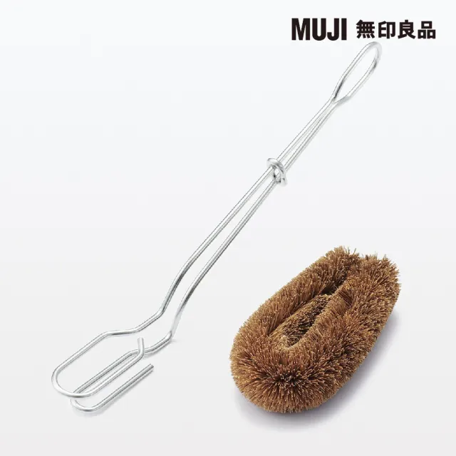 【MUJI 無印良品】長柄椰棕刷框架部分：約22.5 cm 刷子：約寬5×深11×高3 cm