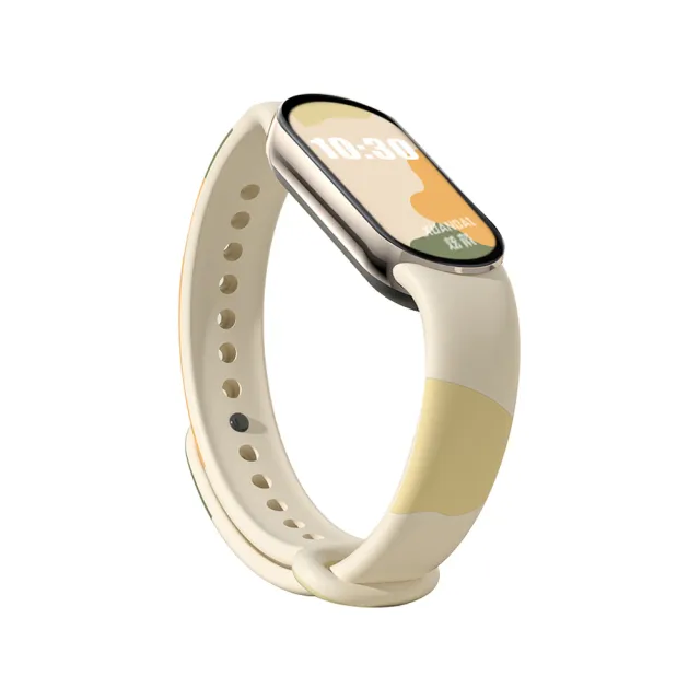 【YUNMI】小米手環8 矽膠錶帶 莫蘭迪撞色防水運動錶帶 替換錶帶(小米手環8錶帶)