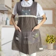 【BonBon naturel】日式京都風貼布刺繡圍裙(工作圍裙 烘焙圍裙 料理圍裙)