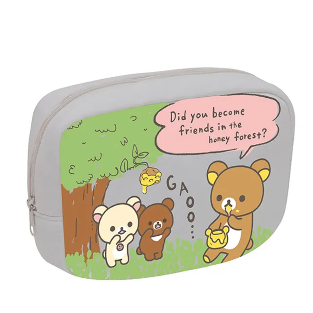 【San-X】拉拉熊蜂蜜森林小熊系列棉布化妝包