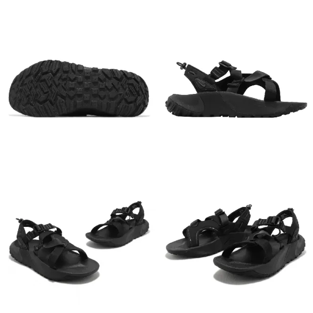 【NIKE 耐吉】涼鞋 Oneonta NN Sandal 男鞋 女鞋 黑 全黑 可調整 緩衝 包覆(FB1948-001)