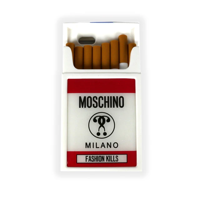 【MOSCHINO】菸盒立體造型橡膠手機殼(IPhone 6)