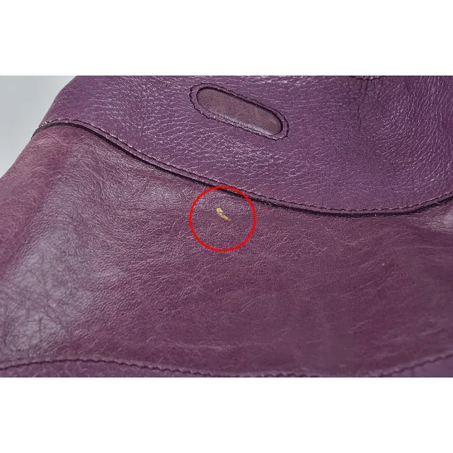 【See by Chloe’】SBC See By Chloe 字母LOGO復古設計牛皮開口式肩背包(展示品/藍莓紫)