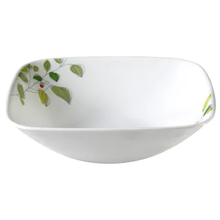 【CORELLE 康寧餐具】方形1.4L湯碗-綠野微風(2348)