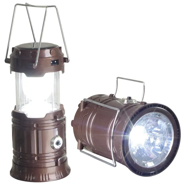 【新一代】太陽能充電露營燈 手電筒(戶外露營燈)