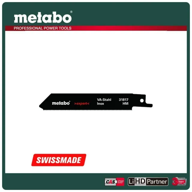 【metabo 美達寶】碳化鎢鋸軍刀鋸片115X1.25mm S522EHM(631817000)