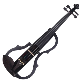 【JYC Music】SV-150S靜音提琴-黑色(雙輸出/三段EQ)