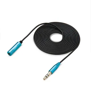 【E-books】X26鋁製音源延長線公對母3.5mm-180cm